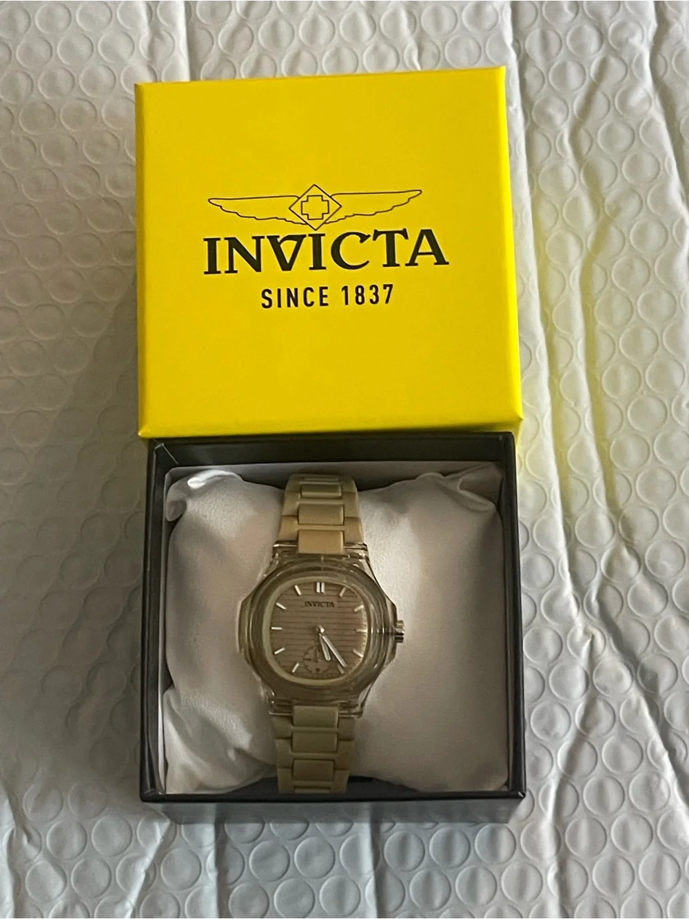 Invicta Celestial Linura Women's Watch - 34.8mm, Khaki (70402) NEW